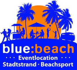 Firmenlogo blue:beach - Eventlocation - Stadtstrand - Beachsport